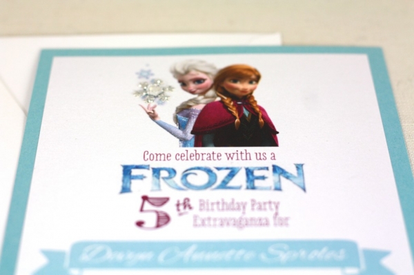 Disney Frozen birthday party invitations