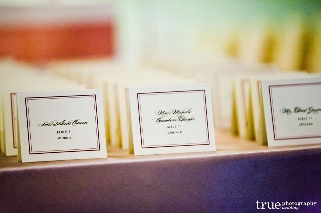 blush pink and gold place cards