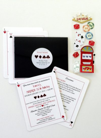 Casino Theme Invitations