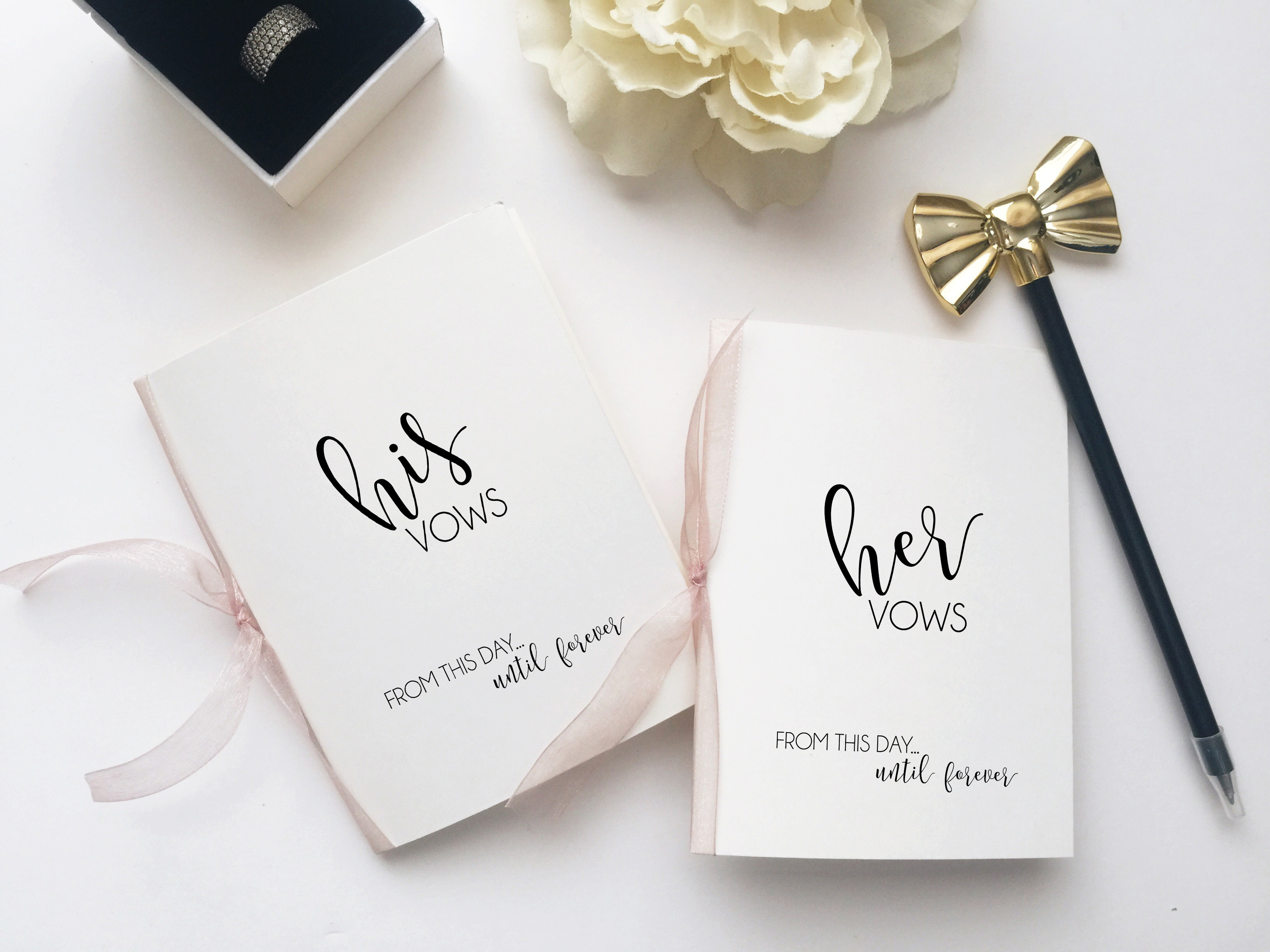 His And Hers Vows Card Booklet His And Hers Vows Card Booklet