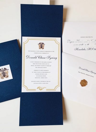 Navy Commissioning Ceremony Invitations