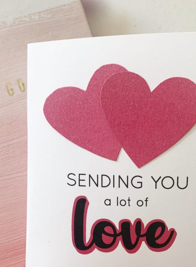 Sending you LOVE- DIY pop up heart card