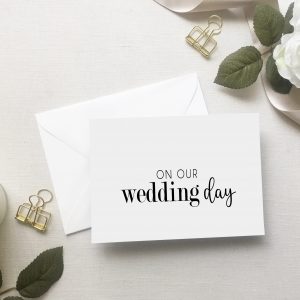 On our Wedding Day Card