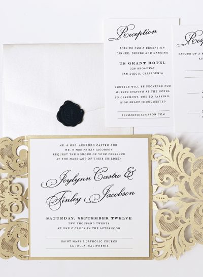 Laser Cut Wedding Invitations