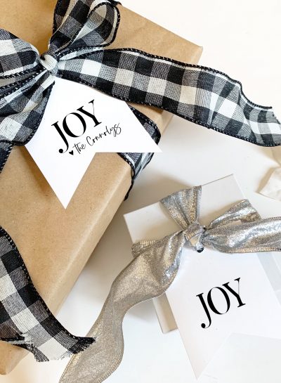 Holiday gift tags